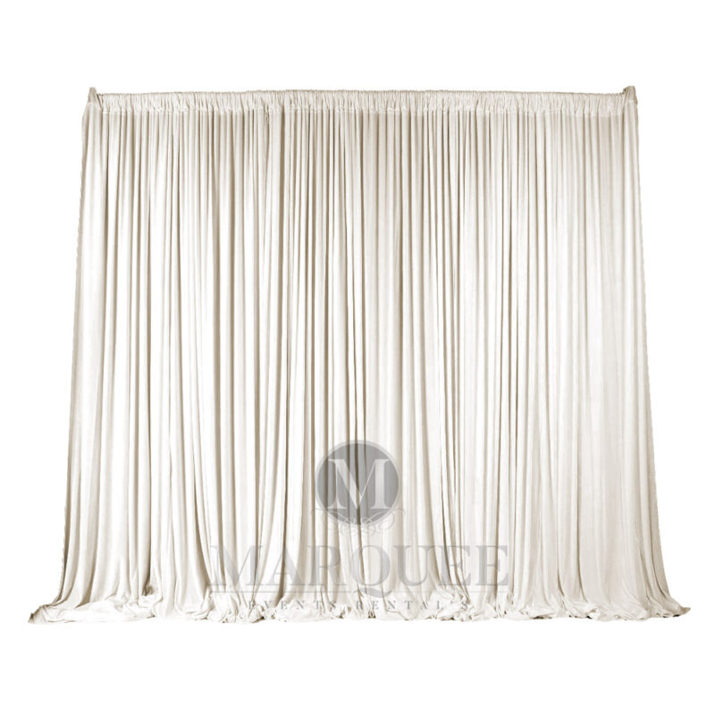 Drapery velvet ivory