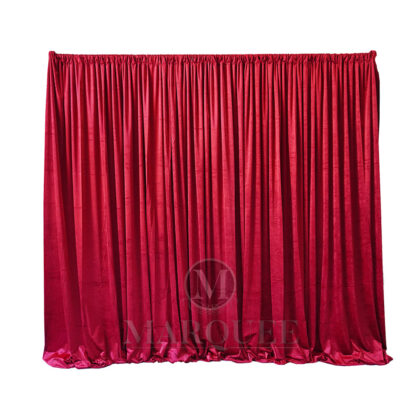 Drapery velvet red