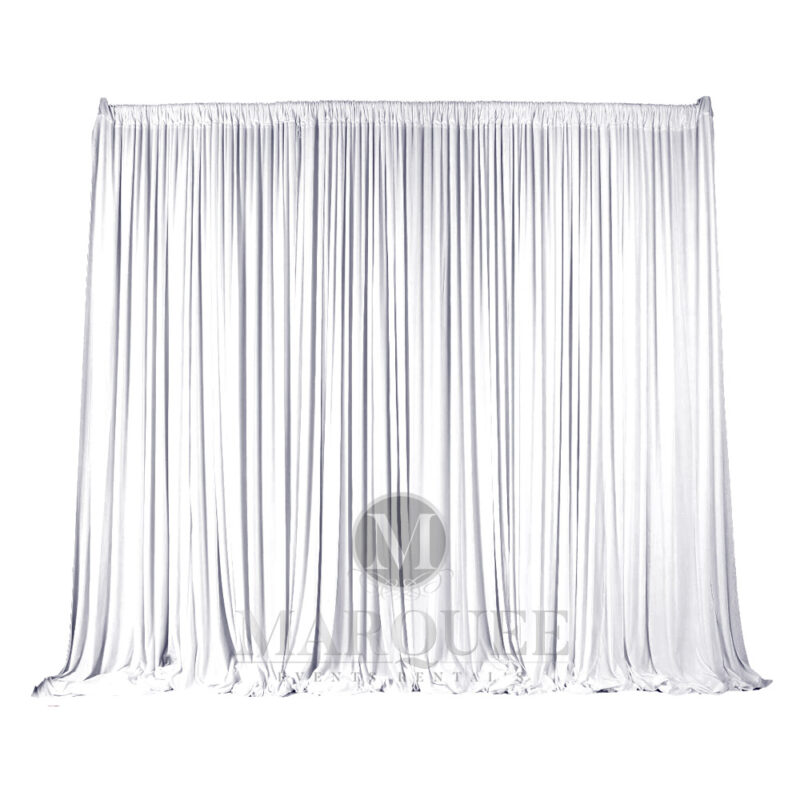 Drapery velvet white
