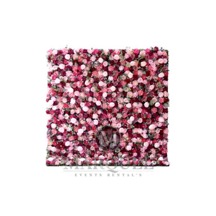Flower wall pink