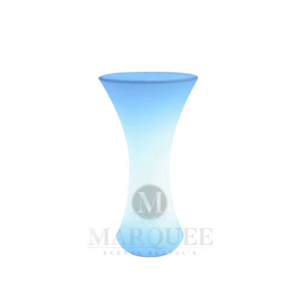 Illuminated LED cocktail bar table