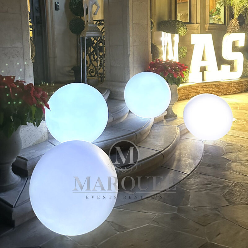 Illuminated LED globes Christmas