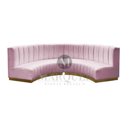 Infinity sectional curved sofa in pink - Dubai