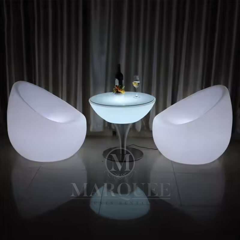 LED coffee table 24in x 22in h