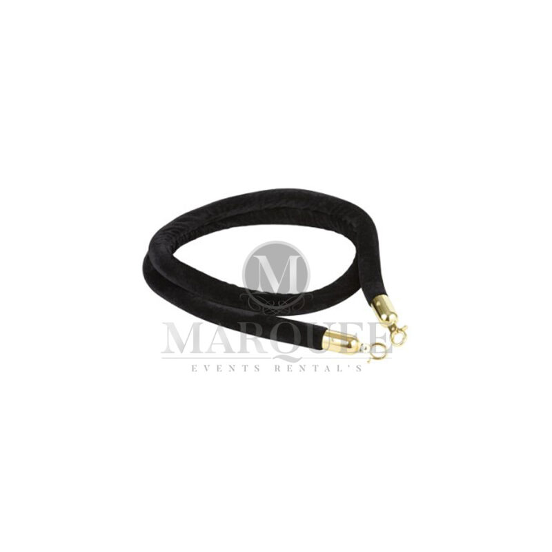 Black Stanchion Velvet Rope