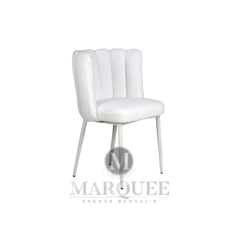 Boucle dining chairs white - Isabella