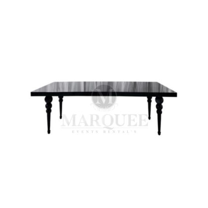 Chanel wood dining table black