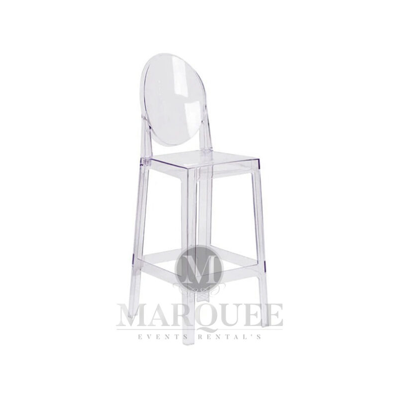 Ghost barstool in clear acrylic