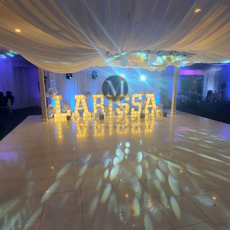 Marquee Letters Larissa wide