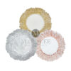 Shell Glass Charger Plates - assorted colors