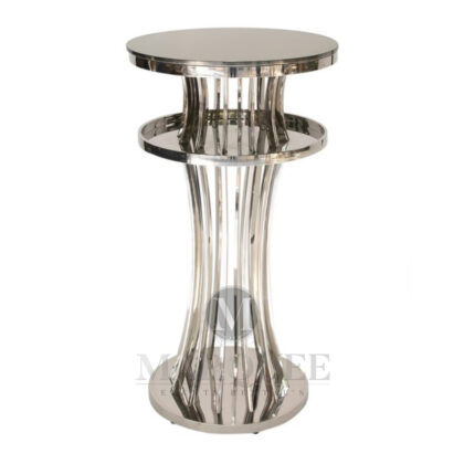 Vega Round cocktail table silver