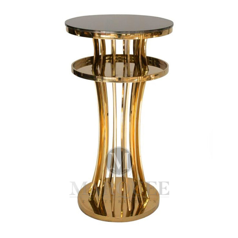 Vega Round cocktail table gold