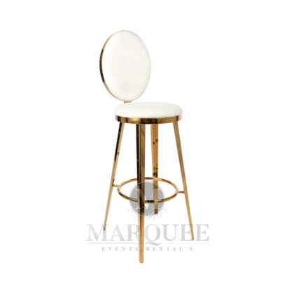 Washington Barstool gold and white