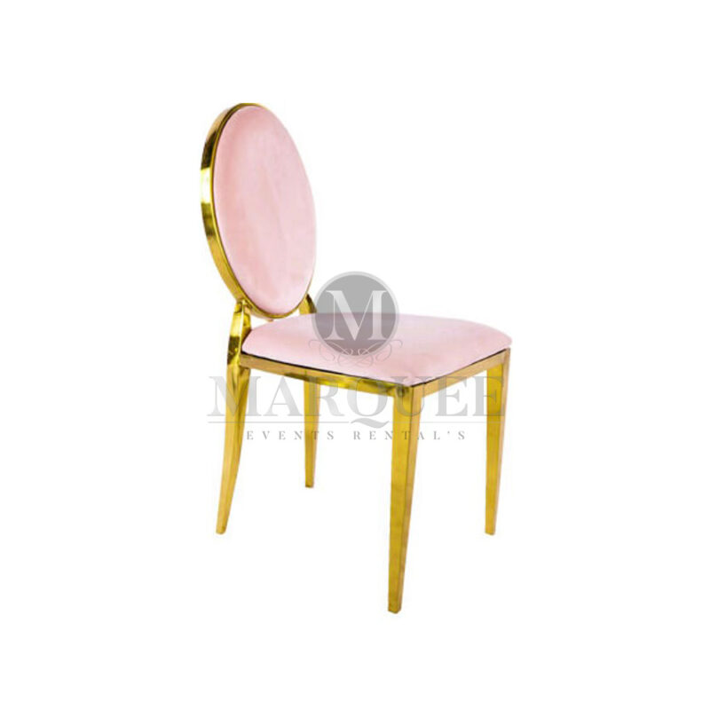 Washington chairs gold and pink velvet