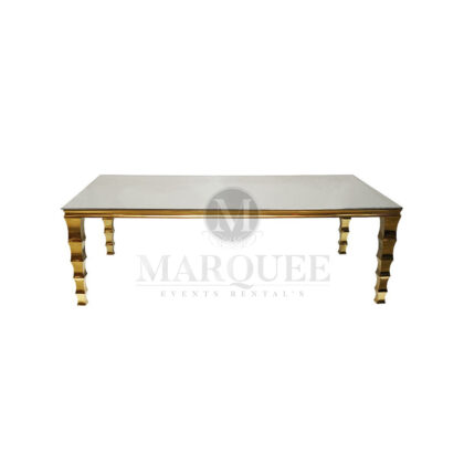 Washington gold table mirror top