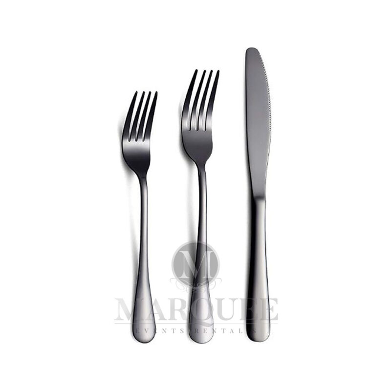 Black flatware collection - shiny black finish