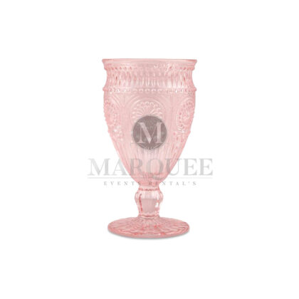 goblet water light pink vintage