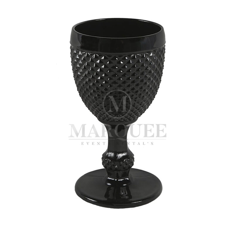 Goblet wine black