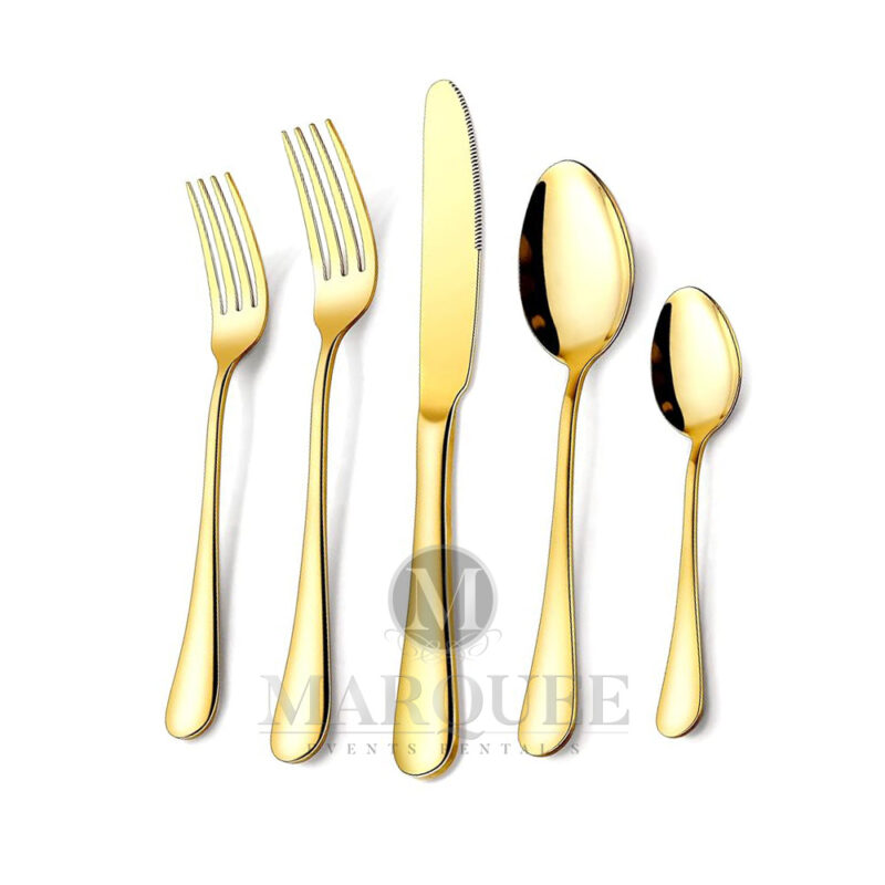 Gold flatware collection