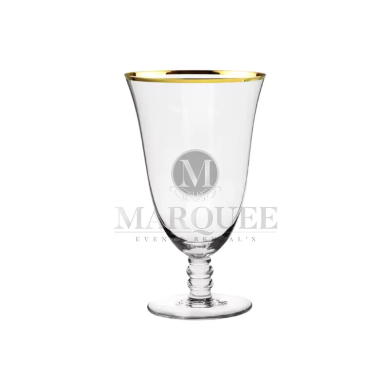 Gold-rim water glass