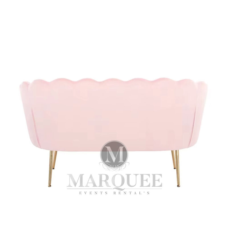 Pink love seat back