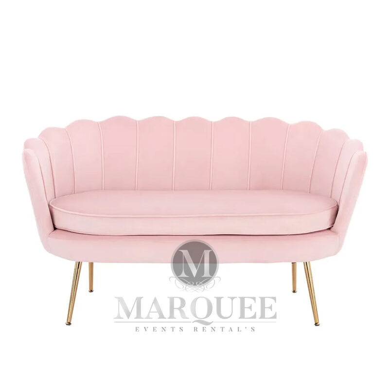 Pink loveseat