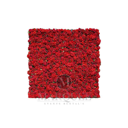 Red flower wall