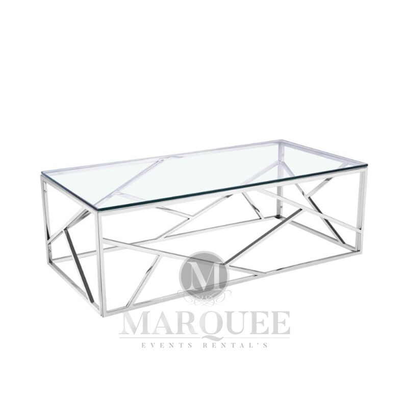 Stainless Steel Coffee Table - Aztec - Image 2