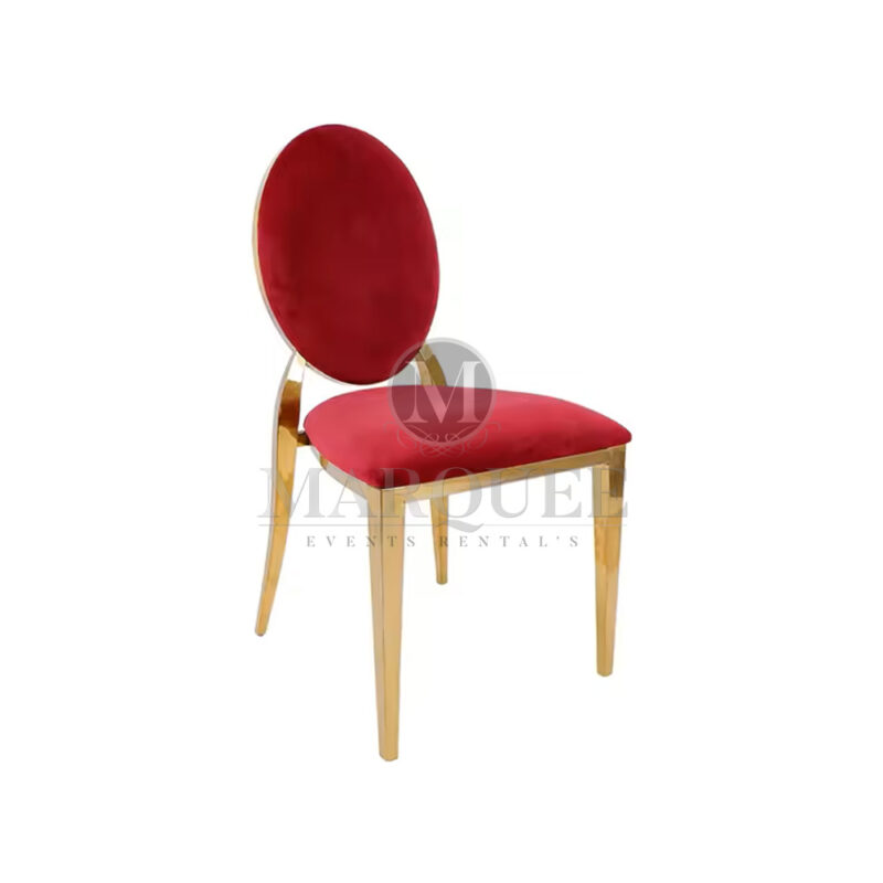 Washington chairs gold in red velvet