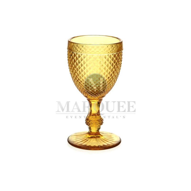 Wine goblet amber